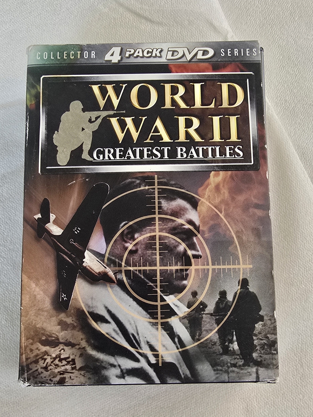 World War II Greatest Battles 4-Pack DVD - Black/Gold Artwork